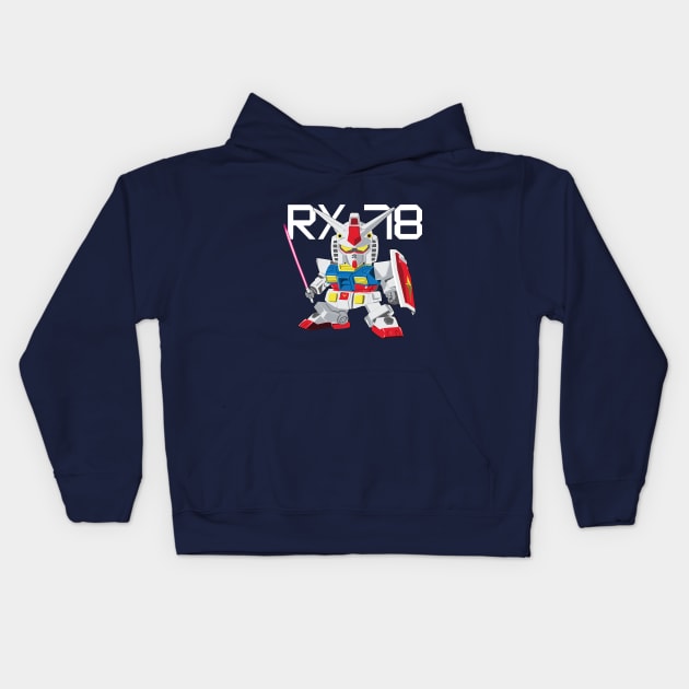 Gundam RX-78 Kids Hoodie by Emu Emu Ji